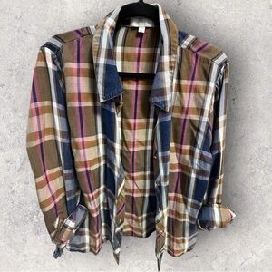 Kut from the Kloth Multicolor Plaid Button Down Shirt